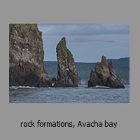rock formations, Avacha bay